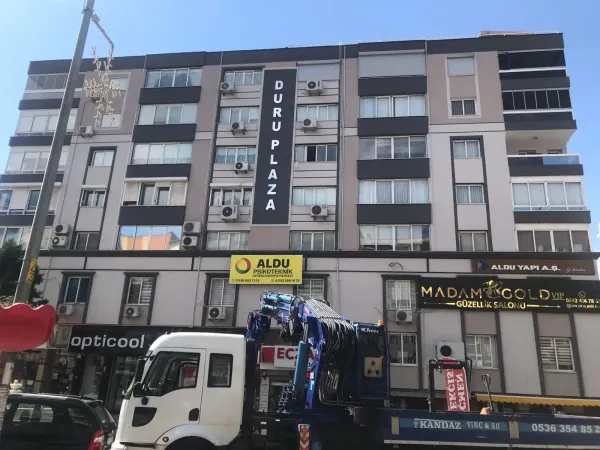 Teslim edilen apartman cephesi